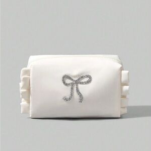 Bow Cosmetic Bag - NWT